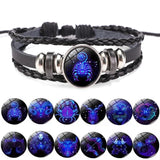 Constellation Zodiac Sign Charm Luminous Bracelet