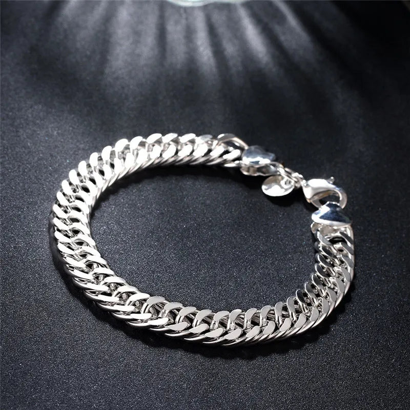 Noble 925 Solid Chain Bracelet