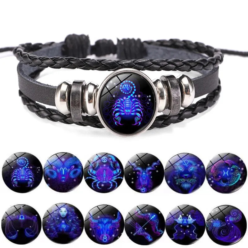 Designer 12 Constellation Zodiac Sign Bracelets