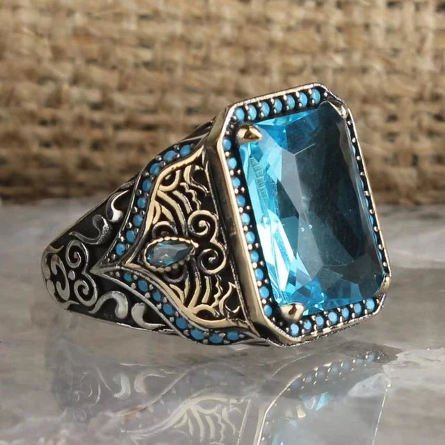 Designer Retro Handmade Turkish Signet Ring