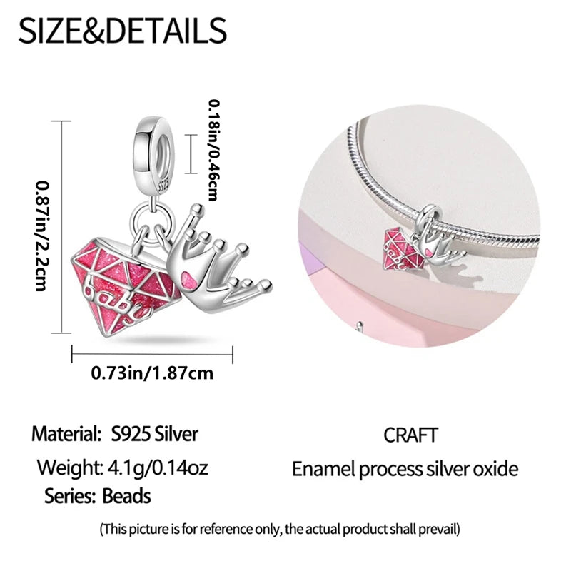 Pandora Girl's Heart Pendant Beads