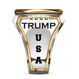 USA President Trump Ring - 925 Silver