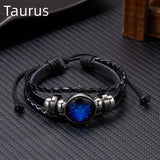 Constellation Zodiac Sign Charm Luminous Bracelet