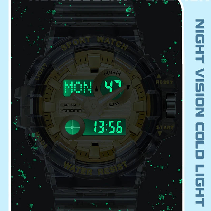 Transparent Dual Display watch